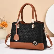 Senhoras de grande capacidade novo estilo contraste cor Multi-camada moda bolsa ombro