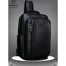 Bolsa de ombro masculina couro genuíno couro macio bolsa mensageiro bolsa de peito masculina grande mochila de grande ca