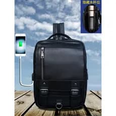 Bolsa de peito grande masculina de couro genuíno de primeira camada de couro de grande capacidade multifuncional bolsa m