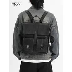 Procurando mochila de couro antigo das mulheres dos homens trabalhando Commuter High-End mochila de computador masculino