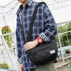 Bolsa mensageiro estilo Hong Kong, bolsa de ombro de lona Super quente, versão coreana, novo estilo, bolsa mensageiro de