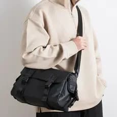 Rua na moda saco do mensageiro meninos câmera saco funcional estilo ferramentas estilo japonês saco do mensageiro único
