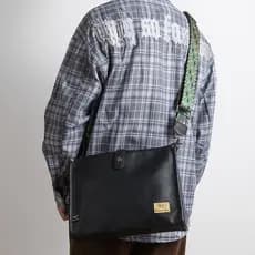 Bolsa mensageiro masculina moda couro PU Casual bolsa de ombro grande capacidade bolsa de arquivo moda estilo Preppy Com