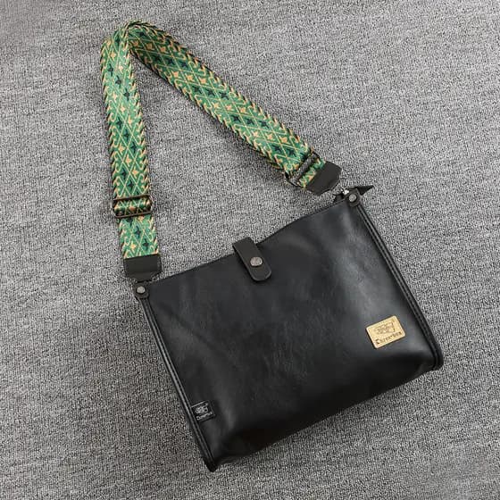 Threebox street wear bolsa masculina japonesa coreana juventude bolsa de ombro Casual saco do mensageiro Retro grande ca