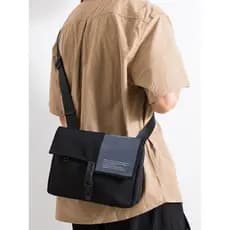 Street Wear moda masculina feminina bolsa de ombro simples carta saco do mensageiro ins versão coreana Casual saco do me