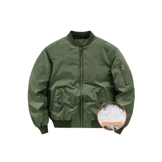 Inverno para baixo jaqueta masculina curto força aérea ma1 bombardeiro jaqueta engrossado casal uniforme de beisebol mac