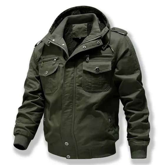 Outono inverno forças especiais masculino Multi-bolso jaqueta de carga puro algodão forro de lã engrossado Casual tamanh