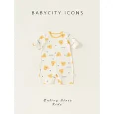 Bebê cidade bebê macacão verão bebê Super bonito macacão bebê menino leve respirável macacão bebê menina estilo ocidenta