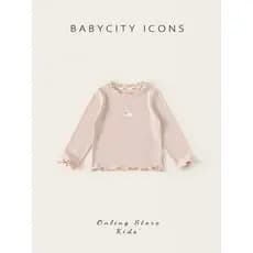 Bebê cidade meninas camiseta 2026 primavera moda novo estilo crianças camisa de fundo roupas infantis topo primavera out