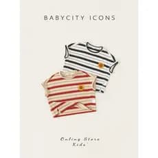 Babe City meninos de manga curta verão novo estilo Casual meninos bebê listrado sem mangas topos crianças All-Match cole