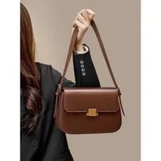 2026 novo estilo bolsa de moda bolsa de ombro de couro saco do mensageiro High-End nicho axilas saco de couro genuíno fe