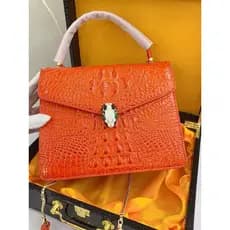Bolsa feminina de couro Casual moda couro genuíno bolsa padrão crocodilo High-End sentido um ombro Mes