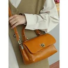2026 novo estilo bolsa de couro genuíno feminino Retro elegante ombro mensageiro saco banda larga moda primeira camada c