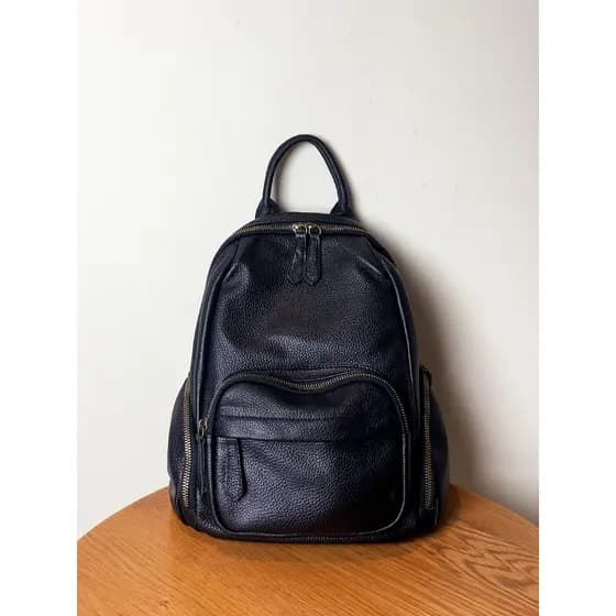 Commuter couro genuíno pequena mochila feminina pequena mochila feminina primeira camada de couro mochila feminina 2026
