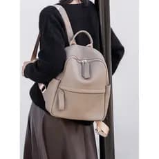Mochila de couro genuíno feminina 2026 novo estilo de alta qualidade mochila feminina bolsa escolar de grande capacidade