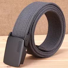 Preço de fábrica Super econômico resistente ao desgaste respirável engrossado cinto de lona Casual ao ar livre masculino