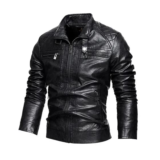 2025 Novo Estilo Jaqueta De Couro Masculina Primavera Outono Estilo Jaqueta De Couro Lavado Jaqueta Masculina Outono Inv