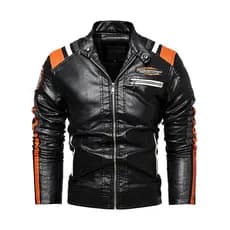 2025 novo estilo jaqueta de couro masculina primavera outono estilo fino-ajuste jaqueta de motocicleta jaqueta masculina