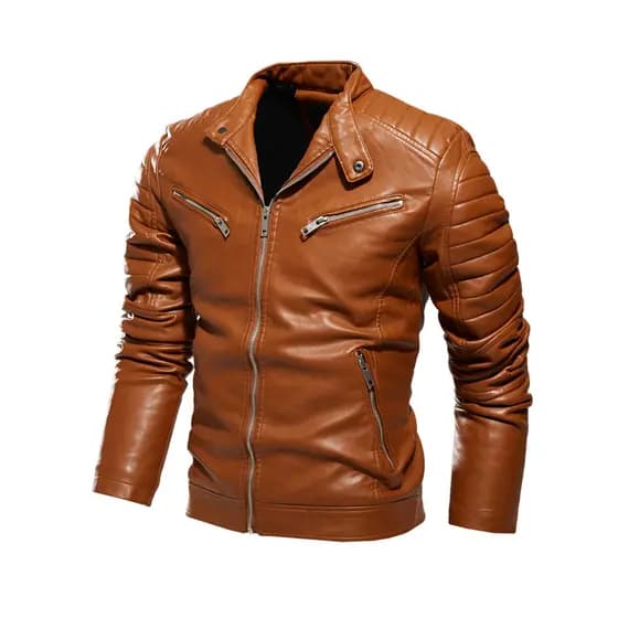 2025 novo estilo jaqueta de couro masculina primavera outono estilo fino-ajuste jaqueta de motocicleta jaqueta masculina