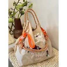 Novo estilo Outing saco de pano saco de compras feminino conveniente leve bolsa de ombro saco do mensageiro sacola de pa