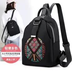 2025 novo estilo bordado mochila bordado Mini mochila Casual pequeno saco Oxford lona nicho All-Match saco feminino