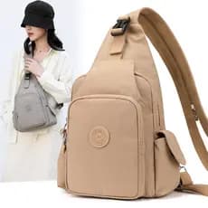 Chibao 2025 novo estilo moda Casual lona senhoras pequena mochila saco de peito feminino Oxford pano All-Match leve