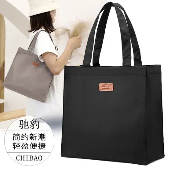 2025 novo estilo bolsa de lona de grande capacidade feminina náilon Oxford pano Commuter bolsa de ombro portátil saco de
