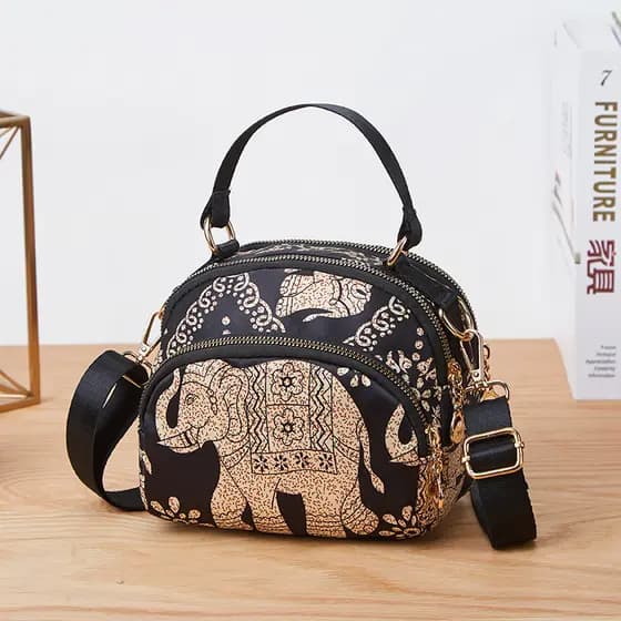 Bolsa textura pequena bolsa de ombro 2025 novo estilo saco de náilon feminino Crossbody mãe bolsa Oxford pano de meia-id