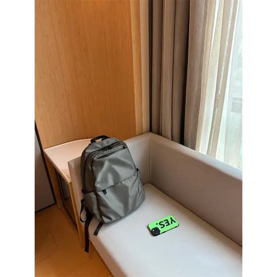 Nicho estilo coreano masculino feminino mochila grande capacidade leve mochila High-End Commuter computador saco de viag