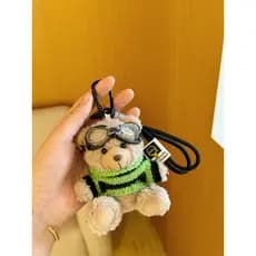 Su xiaohiibiscus novo estilo bonito saco pingente urso Q bonito chaveiro saco de pelúcia pingente All-Match boneca brinq