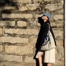 Gao Yuanyuan Ano do Coelho Mesmo Estilo Influenciador Caseiro Sacola de Compras Ecológica Bordado de Nylon