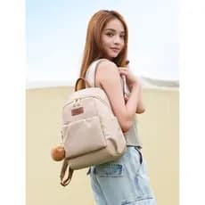 Puro pássaro mochila feminina 2026 novo estilo moda All-Match mochila de viagem leve grande capacidade saco de escola de
