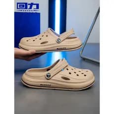 Puxar para trás sapatos masculinos eva buraco novo estilo chinelos de verão ao ar livre Wear antiderrapante praia merda-