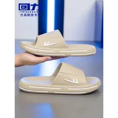 Puxar para trás chinelos homens verão novo estilo casa sandálias casuais chinelos de banheiro antiderrapante sola macia