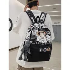 Mochila escolar para estudantes do ensino médio, meninos, estudantes do ensino fundamental, uma peça, meninos grandes, A