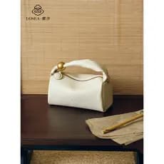 LOSEA LOSEA < Bloco de Leite Pequeno > Bolsa de Almofada de Couro Napa de Primeira Camada Feminina 2026 Novo Estilo Bols