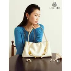 LOSEA LOSEA Original < Mountain Summer > Ocean Chain Cloud Bag 2026 Novo Estilo Bolsa Feminina Bolsa Branca nas Axilas