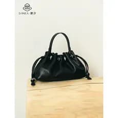 LOSEA LOSEA <Cortina de contas de rolo> Bolsa nuvem com cordão Original feminina 2026 Novo estilo bolsa mensageiro de om