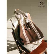 LOSEA LOSEA < Wandering Poet > Urban Nomad Style Bolsa Tote de grande capacidade Bolsa feminina Bolsa de ombro retrô