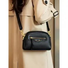 Moda requintado saco do telefone móvel feminino 2026 novo estilo dupla camada zíper Mini pequeno saco pequeno leve andan