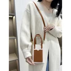 Miyin 2025 novo estilo nicho Design saco do telefone móvel moda contraste cor bolsa simples lichia padrão senhoras saco