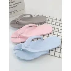 Chinelos dobráveis de viagem feminino portátil natação viagem de negócios banheiro antiderrapante praia casal Flip-Flops
