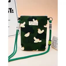 Bolsa para celular feminina, bolsa mensageiro 2025, novo estilo, bolsa de lona para caminhada, Mini bolsa pequena para e
