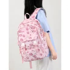 Mochila escolar para meninas do ensino médio 2025 Novo estilo de grande capacidade Alunos do ensino fundamental Mochila