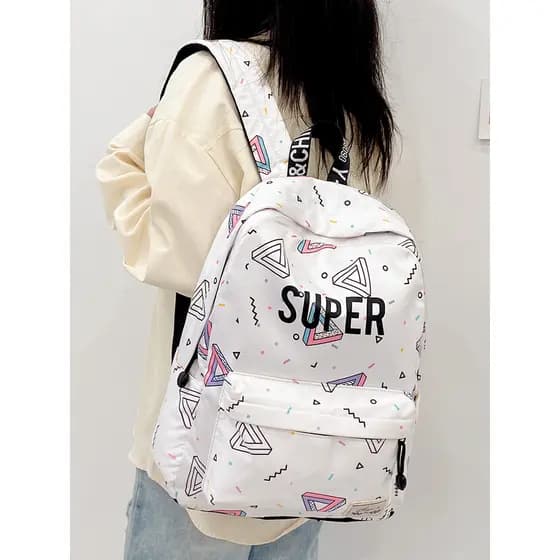 Mochila feminina estudantes do ensino médio estudantes universitários do ensino médio estudante da escola primária