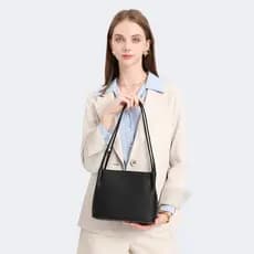 Moda simples Casual grande capacidade 2024 novo estilo na moda bolsa de ombro Commuter grande saco portátil sacola