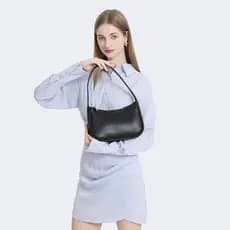 Excelente bolsa de ombro retrô feminina, leve, combinada, PU, couro macio, axilas, combinando, ombro elegante