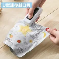Mini selador pequeno lanche selador de plástico portátil saco plástico selador doméstico pressão mão aquecimento elétric
