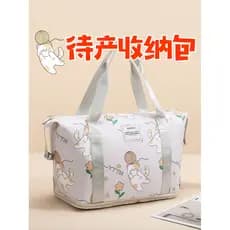 Bonito dos desenhos animados de curta distância portátil saco de viagem feminino leve grande capacidade maternidade mulh