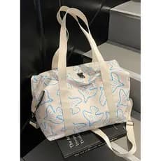 Bolsa de viagem portátil impressa de curta distância, leve, masculina, feminina, viagem, grande capacidade, viagem de ne
